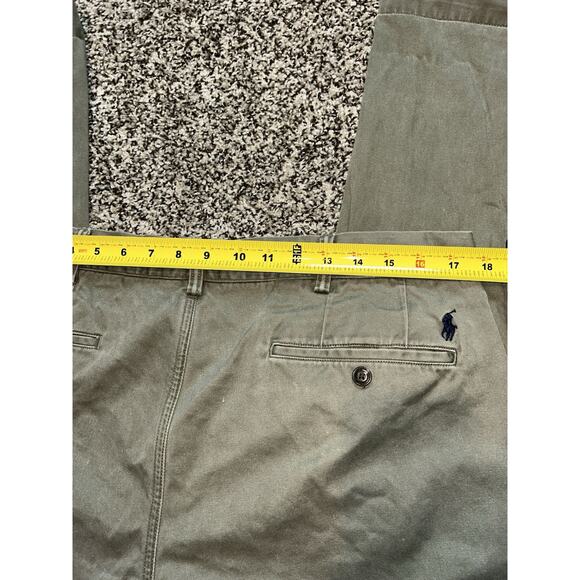 Polo Ralph Lauren Men’s Slim Fit Size 36x29 Green Pants Flat Front Chino - Picture 8 of 10